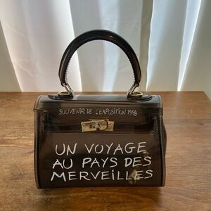 Transparent Black Handbag